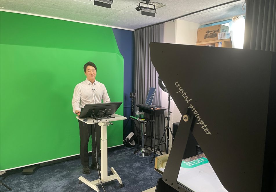 크로마키 스튜디오 촬영 현장