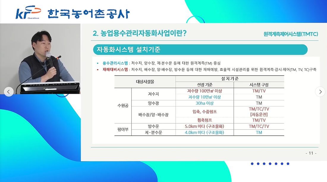 한국농어촌공사 자동화시스템 강의